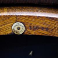 Jas Shoolbred (labelled). Arts & Crafts Round Oak Dining Table - Thumbnail 11