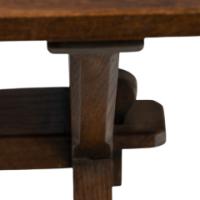 E. W. Godwin, attributed. For Northampton Town Hall. A Gothic Revival Oak Refectory Table - Thumbnail 6