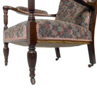 H. W. Batley Attributed, Jas Shoolbred Aesthetic Movement Mahogany Armchair - Thumbnail 12