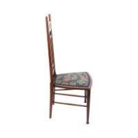 E. G. Punnett for Liberty & Co., a Walnut Side Chair with Inlaid Floral Decoration - Thumbnail 3
