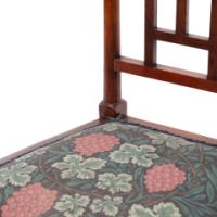 E. G. Punnett for Liberty & Co., Walnut Side Chair with Inlaid Floral Decoration - Thumbnail 9