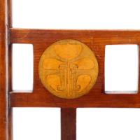 E. G. Punnett for Liberty & Co., a Walnut Side Chair with Inlaid Floral Decoration - Thumbnail 10