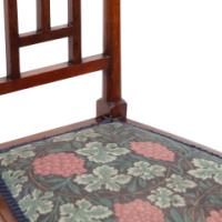 E. G. Punnett for Liberty & Co., a Walnut Side Chair with Inlaid Floral Decoration - Thumbnail 12