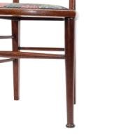 E. G. Punnett for Liberty & Co., Walnut Side Chair with Inlaid Floral Decoration - Thumbnail 13