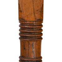 Aesthetic Movement Oak Oblong Side Table with Ring Turned Legs, & Splayed Feet - Thumbnail 12
