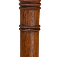 Aesthetic Movement Oak Oblong Side Table with Ring Turned Legs, & Splayed Feet - Thumbnail 13