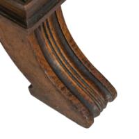 Aesthetic Movement Oak Oblong Side Table with Ring Turned Legs, & Splayed Feet - Thumbnail 15