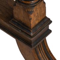 Aesthetic Movement Oak Oblong Side Table with Ring Turned Legs, & Splayed Feet - Thumbnail 18