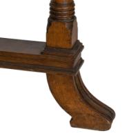 Aesthetic Movement Oak Oblong Side Table with Ring Turned Legs, & Splayed Feet - Thumbnail 20