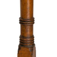 Aesthetic Movement Oak Oblong Side Table with Ring Turned Legs, & Splayed Feet - Thumbnail 21