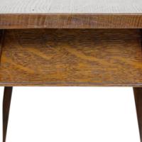 A Well-Crafted Arts & Crafts Oak Drop Leaf Side Table by Liberty & Co - Thumbnail 5
