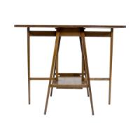 A Well-Crafted Arts & Crafts Oak Drop Leaf Side Table by Liberty & Co - Thumbnail 12