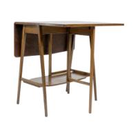 A Well-Crafted Arts & Crafts Oak Drop Leaf Side Table by Liberty & Co - Thumbnail 11