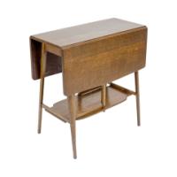 A Well-Crafted Arts & Crafts Oak Drop Leaf Side Table by Liberty & Co - Thumbnail 7