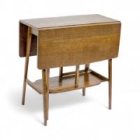 A Well-Crafted Arts & Crafts Oak Drop Leaf Side Table by Liberty & Co