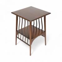 Liberty & Co. Attributed, Aesthetic Movement Walnut Side or Occasional Table with a Square Top - Thumbnail 1