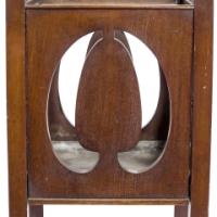 Shapland & Petter, Arts & Crafts Mahogany Plant Stand with Pierced Panels - Thumbnail 11