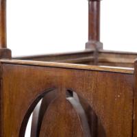 Shapland & Petter, Arts & Crafts Mahogany Plant Stand with Pierced Panels - Thumbnail 12