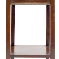 Shapland & Petter, Arts & Crafts Mahogany Plant Stand with Pierced Panels - Thumbnail 13