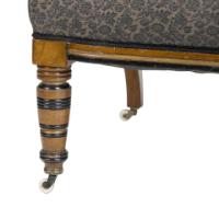 Bruce Talbert for Gillow & Co., Aesthetic Movement Ebonised & Parcel-Gilt Settee - Thumbnail 5