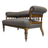 Bruce Talbert for Gillow & Co., Aesthetic Movement Ebonised & Parcel-Gilt Settee - Thumbnail 17