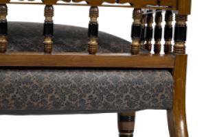 Bruce Talbert for Gillow & Co., Aesthetic Movement Ebonised & Parcel-Gilt Settee - Thumbnail 22
