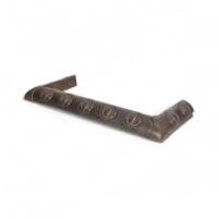 Arts & Crafts Cast Iron Fender with Delicate Seed Pods on Stems and Flower Heads - Thumbnail 2