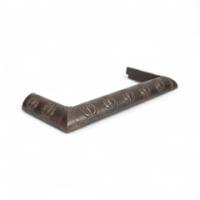 Arts & Crafts Cast Iron Fender with Delicate Seed Pods on Stems and Flower Heads - Thumbnail 3