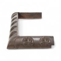 Arts & Crafts Cast Iron Fender with Delicate Seed Pods on Stems and Flower Heads - Thumbnail 5