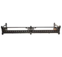 Dr. C. Dresser for Coalbrookdale, Aesthetic Movement Cast Iron Fire Fender - Thumbnail 2