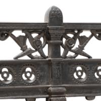 Dr. C. Dresser for Coalbrookdale, Aesthetic Movement Cast Iron Fire Fender - Thumbnail 6