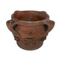 Archibald Knox. Liberty & Co., Rare & Original Pair of Terracotta Olaf Planters - Thumbnail 11