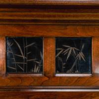 Thomas Jeckyll for Barnard Bishop & Barnard. Rare Aesthetic Movement Walnut Fire Surround - Thumbnail 3