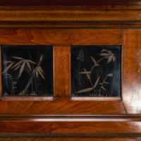 Thomas Jeckyll for Barnard Bishop & Barnard. A Rare Aesthetic Movement Walnut Fire Surround - Thumbnail 4