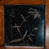 Thomas Jeckyll for Barnard Bishop & Barnard. Rare Aesthetic Movement Walnut Fire Surround - Thumbnail 14