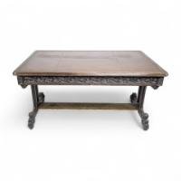 A. W. N Pugin & Sir Charles Barry, Important Gothic Revival Oak Library Table