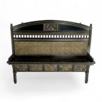 B. J. Talbert, Aesthetic Carved and Gilt Wall Shelf with Mythical Creatures