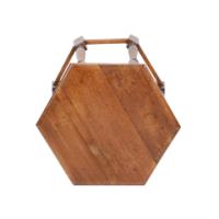 Liberty & Co. Arts & Crafts Oak side table with a hexagonal top - Thumbnail 9