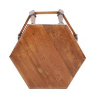 Liberty & Co. Arts & Crafts Oak side table with a hexagonal top - Thumbnail 10