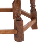 Liberty & Co. Arts & Crafts Oak side table with a hexagonal top - Thumbnail 13