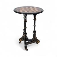 Bruce Talbert, made by Gillows & Co. An exceptional exhibition-quality Aesthetic Movement chess table  - Thumbnail 6