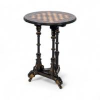 Bruce Talbert, made by Gillows & Co. An exceptional exhibition-quality Aesthetic Movement chess table  - Thumbnail 7