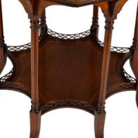 Stephen Webb, made by Collinson & Lock. Aesthetic Movement octagonal centre table with floral inlay - Thumbnail 11