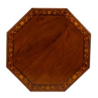 Stephen Webb, made by Collinson & Lock. Aesthetic Movement octagonal centre table with floral inlay - Thumbnail 13