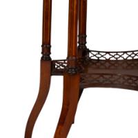 Stephen Webb, made by Collinson & Lock. Aesthetic Movement octagonal centre table with floral inlay - Thumbnail 15