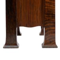C. F. A. Voysey (1857–1941). Rare Arts & Crafts Oak mantel clock - Thumbnail 10