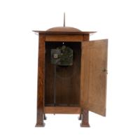 C. F. A. Voysey (1857–1941). Rare Arts & Crafts Oak mantel clock - Thumbnail 11