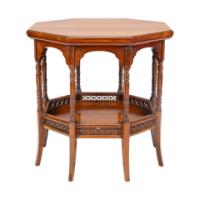 E. W. Godwin Attributed, Anglo-Japanese Rosewood Eight-Leg Table - Thumbnail 2