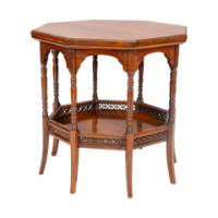 E. W. Godwin Attributed, Anglo-Japanese Rosewood Eight-Leg Table - Thumbnail 3