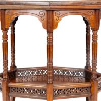 E. W. Godwin Attributed, Anglo-Japanese Rosewood Eight-Leg Table - Thumbnail 12